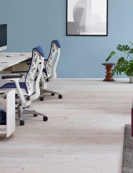 Herman Miller Embody blau buerostuhl